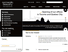 Tablet Screenshot of normandin-beaudry.ca